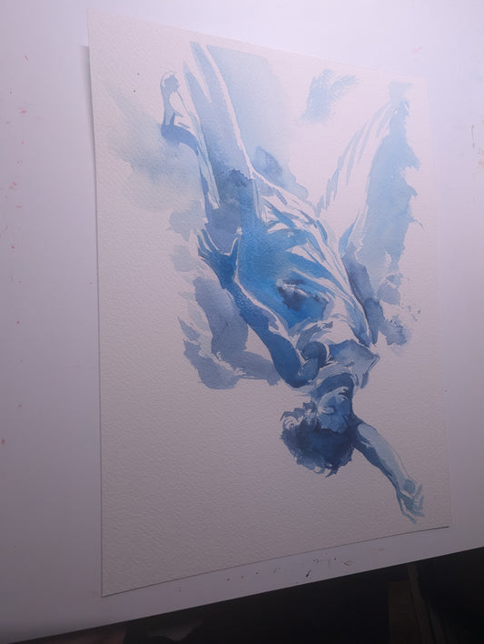 Angel in blue